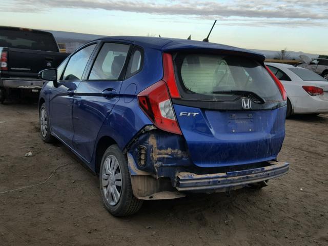 JHMGK5H51GX036155 - 2016 HONDA FIT LX BLUE photo 3