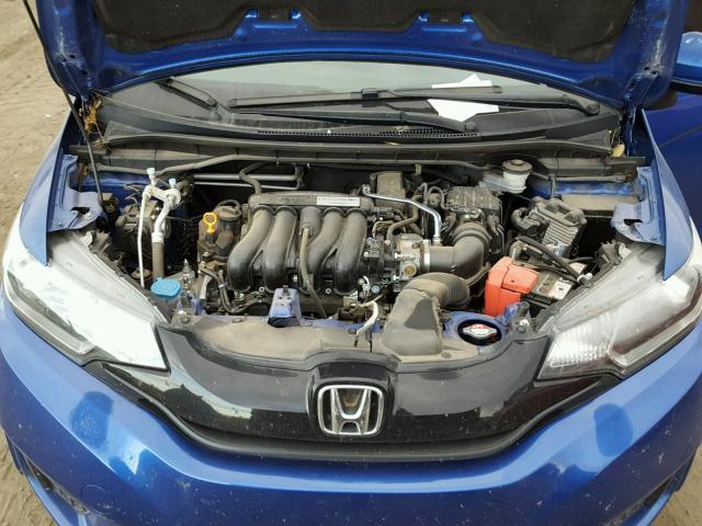 JHMGK5H51GX036155 - 2016 HONDA FIT LX BLUE photo 7