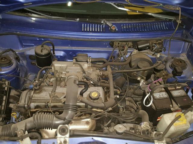 KNJLT05HXR6103887 - 1994 FORD ASPIRE BLUE photo 7