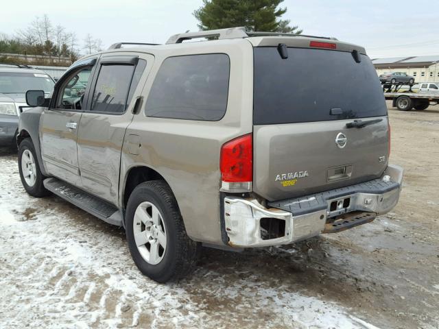 5N1AA08B56N708601 - 2006 NISSAN ARMADA SE TAN photo 3