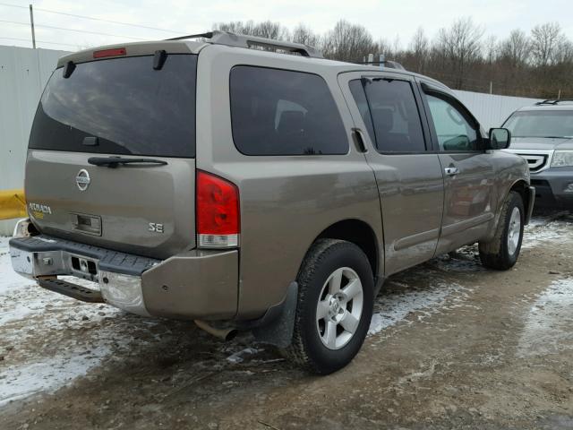 5N1AA08B56N708601 - 2006 NISSAN ARMADA SE TAN photo 4