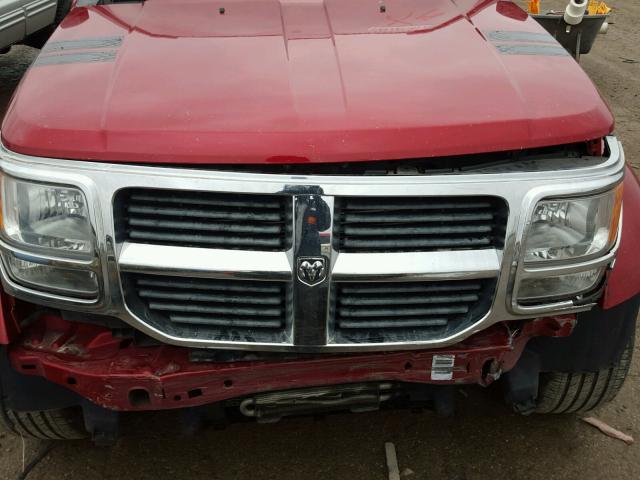 1D8GU28K98W211499 - 2008 DODGE NITRO SXT RED photo 7