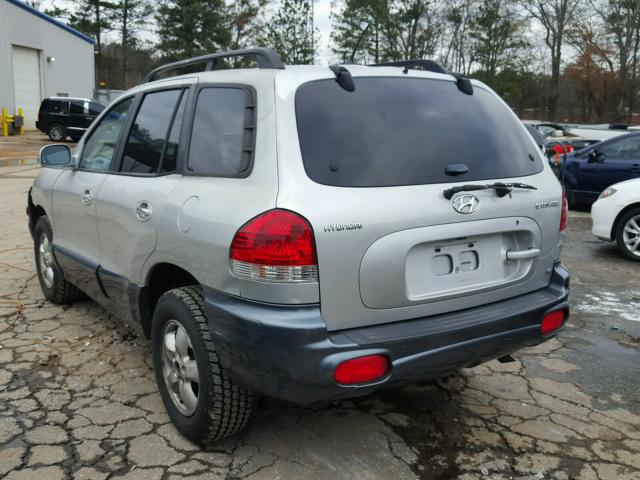 KM8SC13D56U102606 - 2006 HYUNDAI SANTA FE G SILVER photo 3