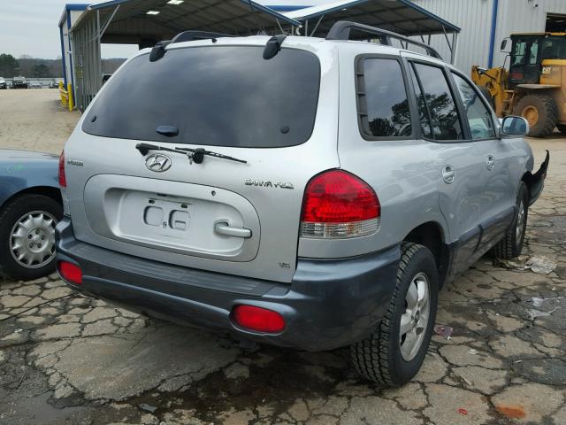 KM8SC13D56U102606 - 2006 HYUNDAI SANTA FE G SILVER photo 4