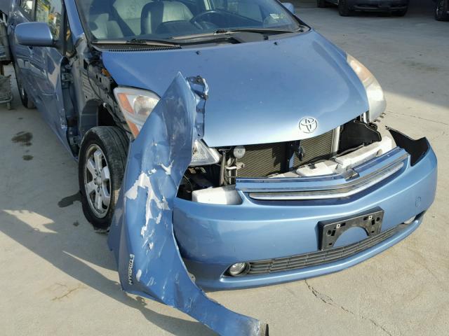 JTDKB20U263148482 - 2006 TOYOTA PRIUS BLUE photo 9