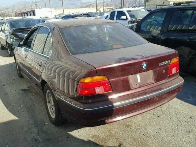 WBADD6321VBW04011 - 1997 BMW 528 I AUTO BURGUNDY photo 3