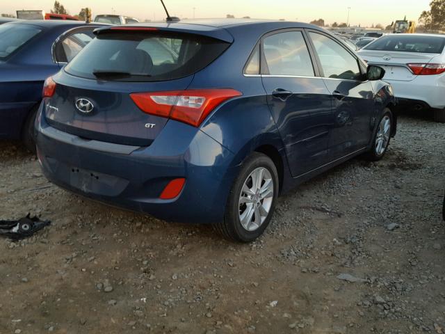 KMHD35LH0EU181474 - 2014 HYUNDAI ELANTRA GT BLUE photo 4