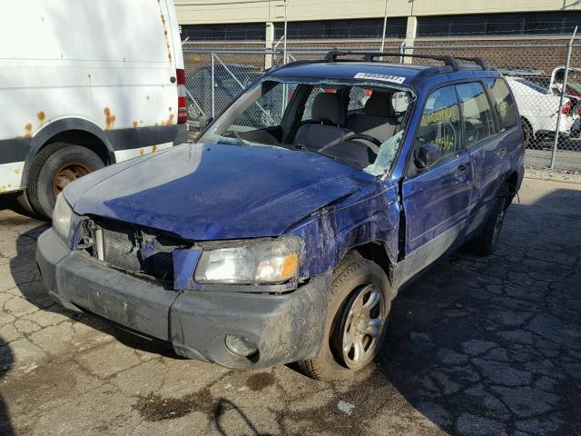 JF1SG63664H716034 - 2004 SUBARU FORESTER 2 BLUE photo 2