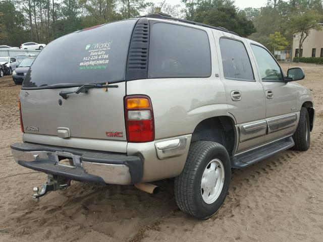 1GKEC13VXYJ100014 - 2000 GMC YUKON BEIGE photo 4