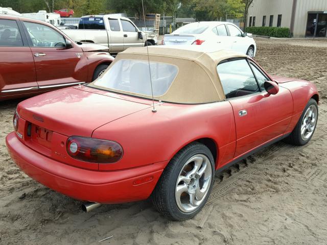 JM1NA3536T0717787 - 1996 MAZDA MX-5 MIATA RED photo 4