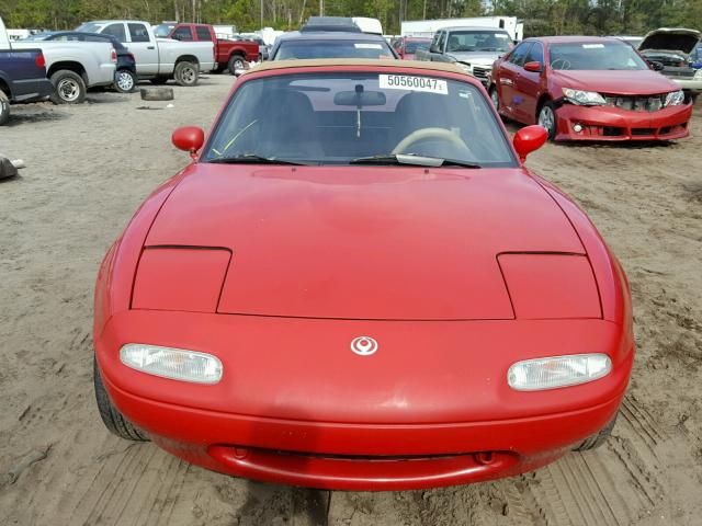 JM1NA3536T0717787 - 1996 MAZDA MX-5 MIATA RED photo 9