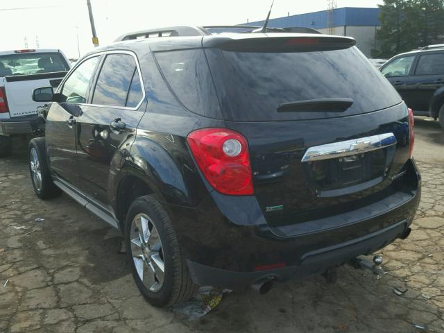 2GNFLDE57C6268964 - 2012 CHEVROLET EQUINOX LT BLACK photo 3