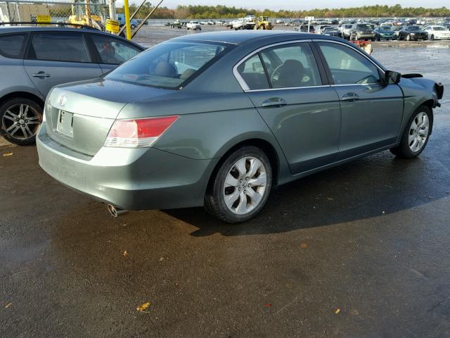 1HGCP26708A105041 - 2008 HONDA ACCORD EX GREEN photo 4