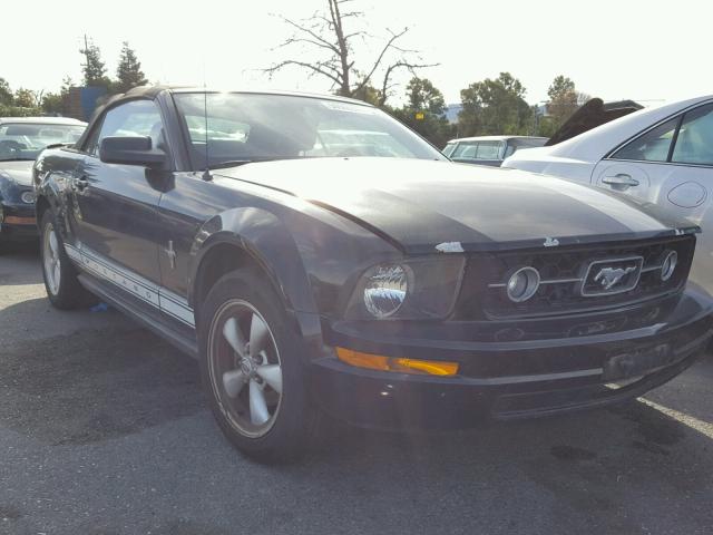 1ZVHT84N575271452 - 2007 FORD MUSTANG BLACK photo 1