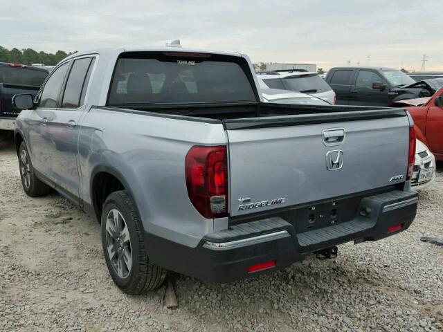 5FPYK3F64HB015213 - 2017 HONDA RIDGELINE SILVER photo 3