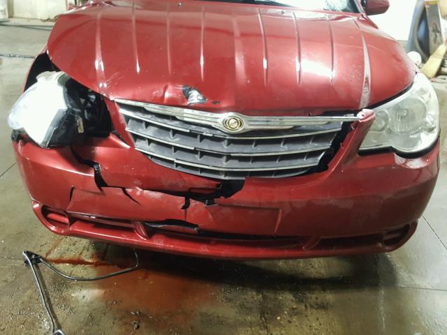 1C3LC56B59N563253 - 2009 CHRYSLER SEBRING TO RED photo 9