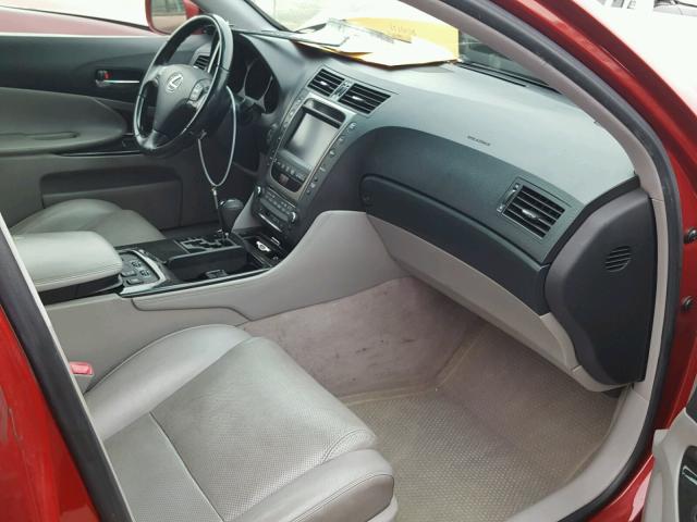 JTHBH96S365013690 - 2006 LEXUS GS GENERAT RED photo 5