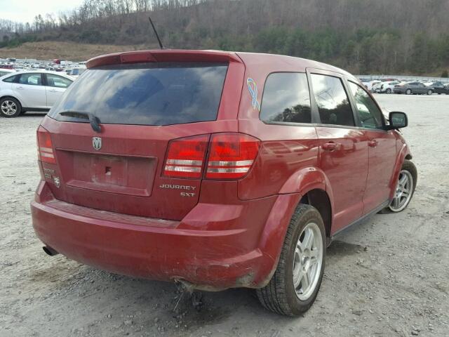 3D4GH57V69T562235 - 2009 DODGE JOURNEY SX RED photo 4