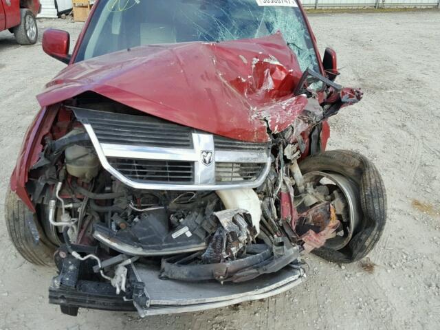 3D4GH57V69T562235 - 2009 DODGE JOURNEY SX RED photo 7