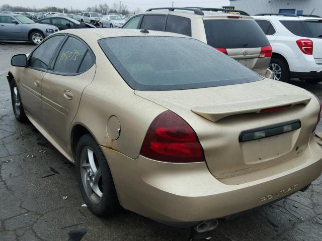 2G2WR524841211586 - 2004 PONTIAC GRAND PRIX GOLD photo 3