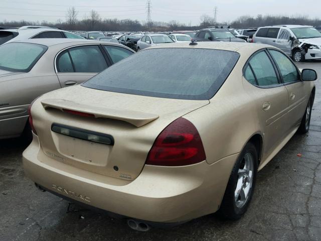 2G2WR524841211586 - 2004 PONTIAC GRAND PRIX GOLD photo 4