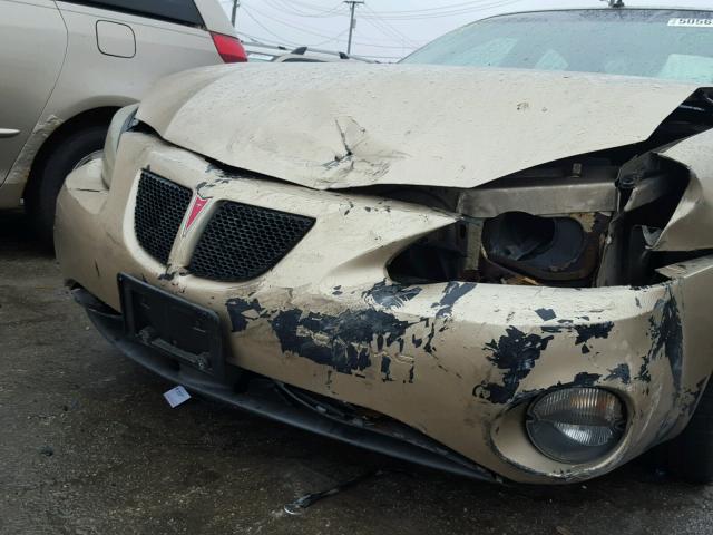 2G2WR524841211586 - 2004 PONTIAC GRAND PRIX GOLD photo 9
