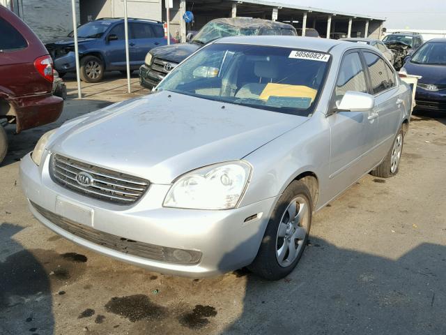 KNAGE123385203165 - 2008 KIA OPTIMA SILVER photo 2