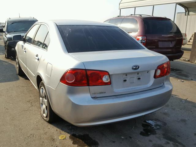 KNAGE123385203165 - 2008 KIA OPTIMA SILVER photo 3