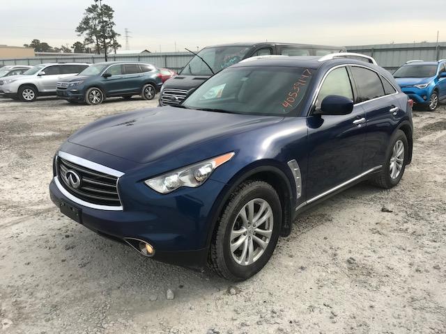 JN8CS1MU2DM141181 - 2013 INFINITI FX37 BLUE photo 2