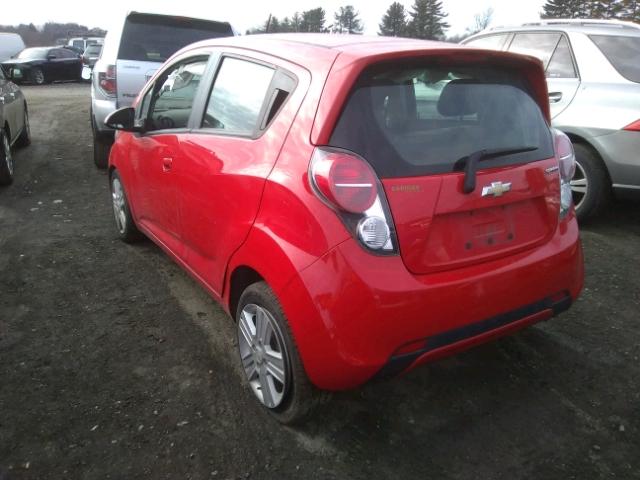 KL8CA6S90EC468432 - 2014 CHEVROLET SPARK LS RED photo 3