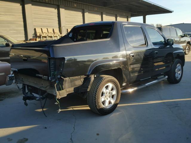 2HJYK165X8H540979 - 2008 HONDA RIDGELINE BLACK photo 4