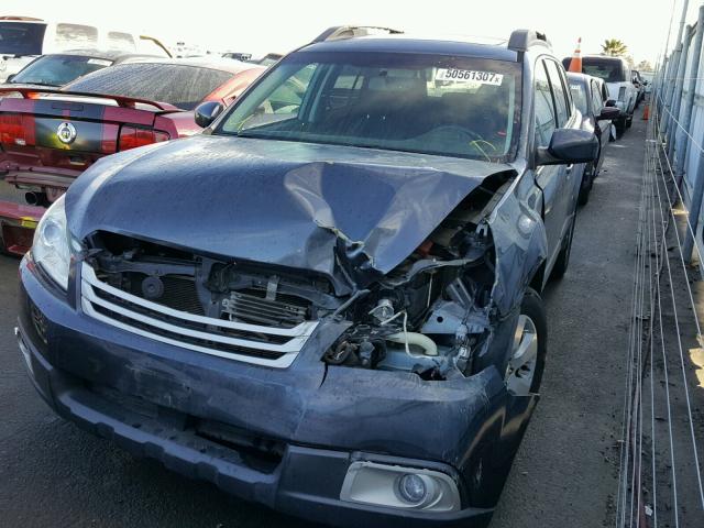 4S4BRBGCXA3326426 - 2010 SUBARU OUTBACK 2. GRAY photo 2