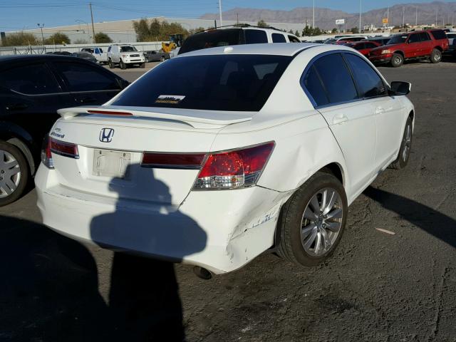 1HGCP2F8XCA077329 - 2012 HONDA ACCORD EXL WHITE photo 4