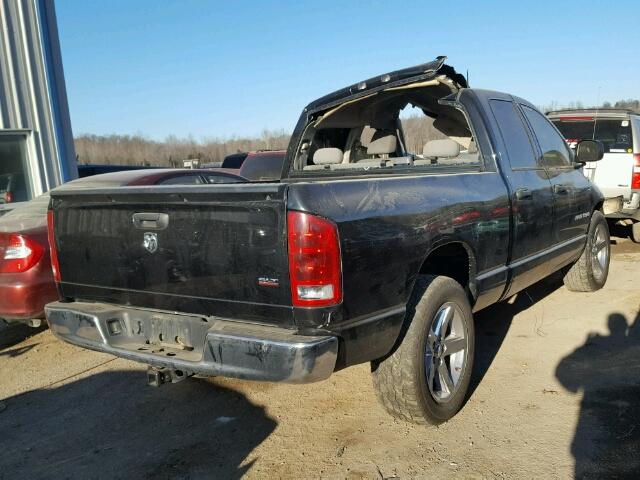 1D7HA18N06S642789 - 2006 DODGE RAM 1500 S BLACK photo 4