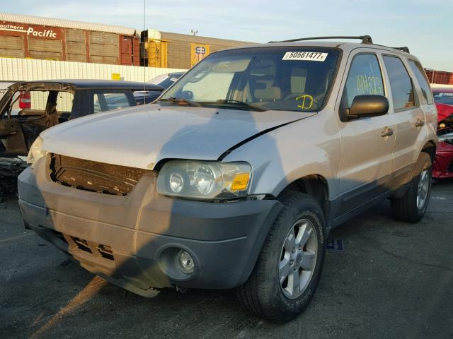 1FMYU93195DA01014 - 2005 FORD ESCAPE XLT SILVER photo 2