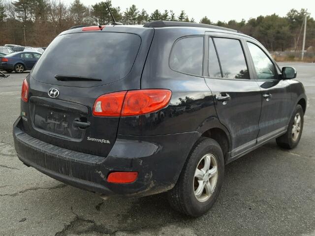 5NMSG13D78H131513 - 2008 HYUNDAI SANTA FE G BLACK photo 4