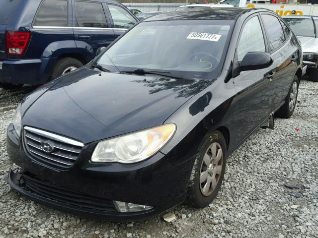 KMHDU46D57U225701 - 2007 HYUNDAI ELANTRA GL BLACK photo 2