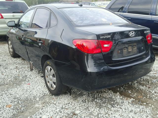 KMHDU46D57U225701 - 2007 HYUNDAI ELANTRA GL BLACK photo 3