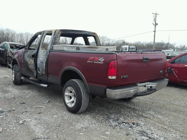 1FTRX18L33NA10701 - 2003 FORD F150 MAROON photo 3