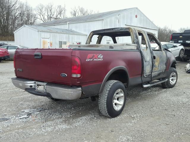 1FTRX18L33NA10701 - 2003 FORD F150 MAROON photo 4