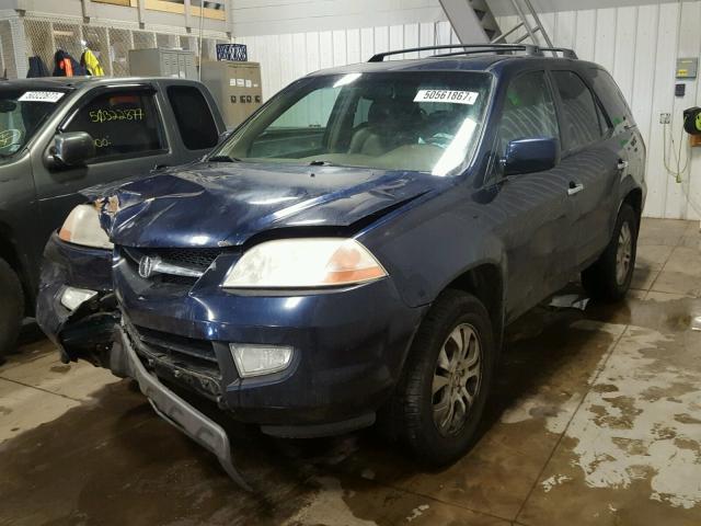 2HNYD18603H552193 - 2003 ACURA MDX TOURIN BLUE photo 2