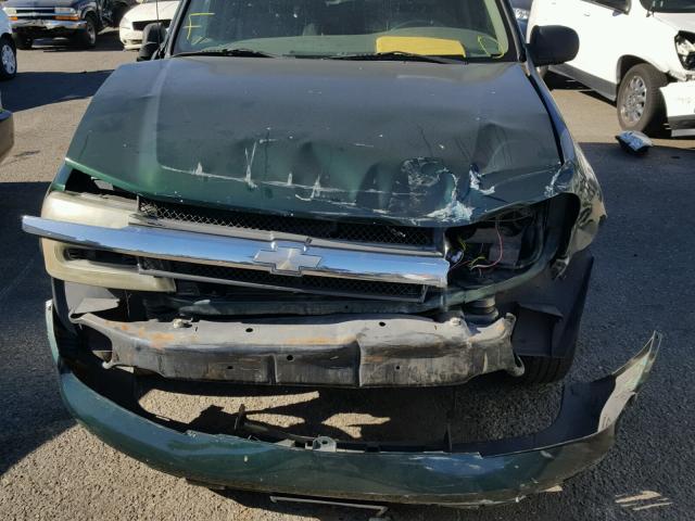 1GNDS13S022274067 - 2002 CHEVROLET TRAILBLAZE GREEN photo 9