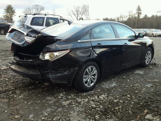 5NPEB4AC5CH332538 - 2012 HYUNDAI SONATA GLS BLACK photo 4