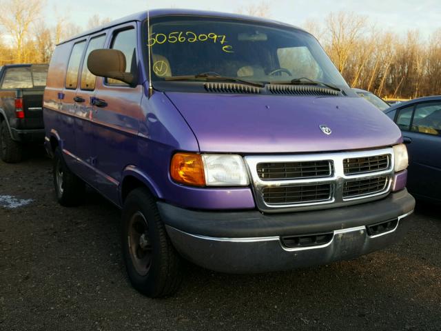 2D6WB11X23K519358 - 2003 DODGE RAM VAN B1 PURPLE photo 1