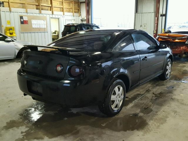 1G1AK15F777386265 - 2007 CHEVROLET COBALT LS BLACK photo 4