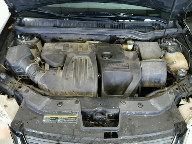 1G1AK15F777386265 - 2007 CHEVROLET COBALT LS BLACK photo 7