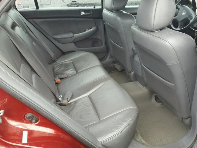 1HGCM56856A066110 - 2006 HONDA ACCORD EX RED photo 6