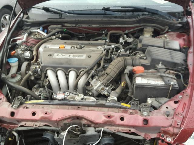 1HGCM56856A066110 - 2006 HONDA ACCORD EX RED photo 7