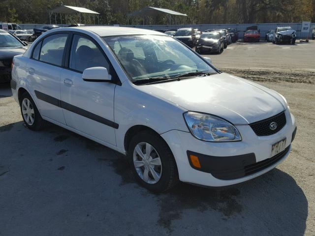 KNADE123866064824 - 2006 KIA RIO WHITE photo 1