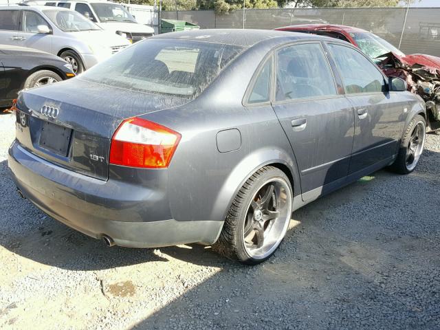 WAUJC68E83A382112 - 2003 AUDI A4 1.8T GRAY photo 4